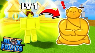 NOOB LEVEL 1 COM *BUDDHA FRUIT* (Hito Hito no Mi) NO BLOX FRUITS!