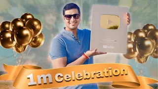 1 Million subcriber's celebration || golden play button celebration || 1 million || golden play