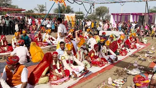 31 जोड़े बंधे सामूहिक विवाह सम्मेलन में कैसे हुआ विवाह समापन पालासनी गांव में ऐसा हुआ पहली बार देखें
