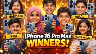 🎉 iPhone Giveaway Winners Announced | 26 January Special 🇮🇳 | 5 Lucky Winners 🏆📱