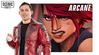 MMA Fighter Breaks Down Vi vs Sevika Arcane Fight Scene | Scenic Fights