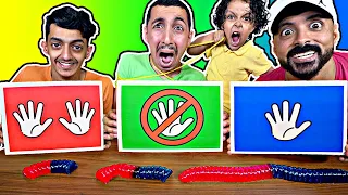 تحدي لاتختار الورقة الخطأ ❌|| والعقاب احر فشار بالعالم 🍿🌶🔥