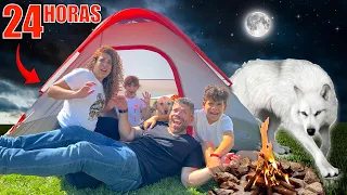 24 horas ACAMPANDO en el PATIO|4PLUSONE