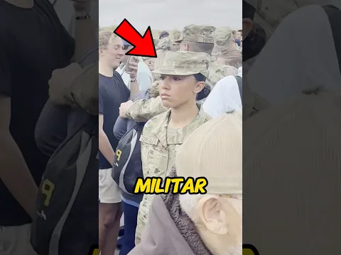 El momento más bonito de esta mujer militar 😭 #youtubeshorts #shortsvideo