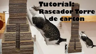 Tutorial, rascador torre de cartón