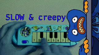 Wanna live song MEME (how to play on a 1$ piano but SLOW & creepy)