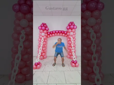 balloon decoration ideas 🤩 birthday decoration ideas at home #gustavogg #shorts
