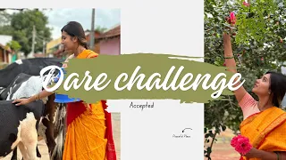 | Dare challenge accepted 😱| village |  #varsha #YouTube #varsha_kaveri