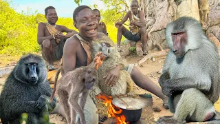 understand African Hadzabe tribe traditions way of living and survival in the wilderness 