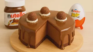Satisfying Nutella Kinder Joy Cheesecake 🍰 (No Talking)