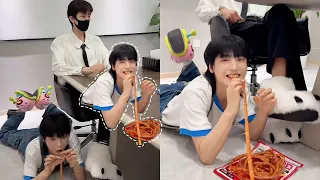 和哥哥来公司开会，桌上桌下的反差，哥哥也太宠了吧！【一航1】