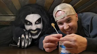 Cleaning the monster’s ears for the first time!! 👂😱