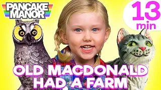 Old MacDonald Had a Farm - 4 Versions in English! ♫| Learn Farm Animals and More!