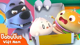 Cuộc chiến với sói xám | Hamburger và những người bạn | Hoạt hình thiếu nhi vui nhộn | BabyBus