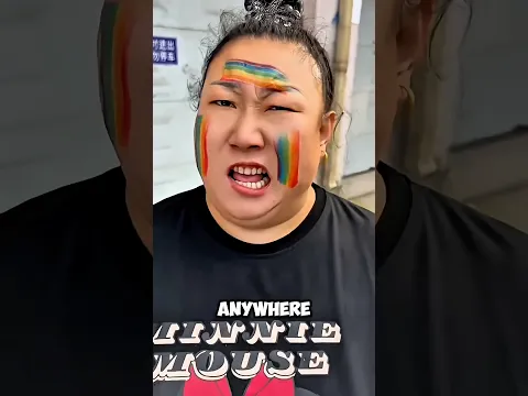 Mom's Rainbow Face😂