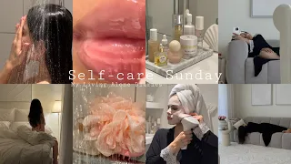 My Living Alone Diaries | Self-care Sunday, Everything shower routine, Skin care, Hair care...🤍🫧🎀