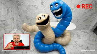 HUNGRY WORM У МЕНЯ ДОМА в Реальной Жизни!  Скрытые камеры!!!!
