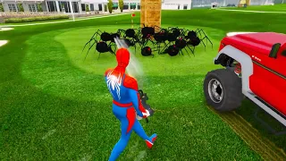 Spider-Man Battles Giant Monster Spider To Save His Girlfriend | Sonvi Gaming 