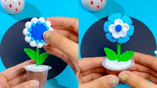 Very Simple Art And Craft | You Can Make A Potted Plant In 20 Seconds | Clay Making