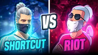 SHORTCUT VS RIOT😈 || MOST DANGEROUS FIGHT🔥🗿 !! @SHORTCUT_GAMING