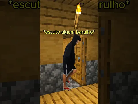 🔊 QUANDO VOCÊ ESCUTA UM BARULHO NO MINECRAFT 1.20 JAVA E BEDROCK - Mineluck #shorts
