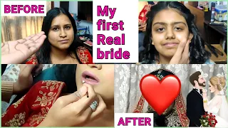 #vlog My first real bride👰‍♀️aap log btao kesi lg rahi hai☺️😍