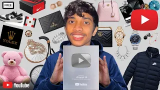How Many FREE Things can a Silver Play Button Get Me !