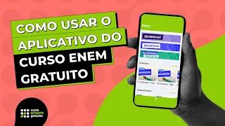 COMO USAR O APP DO CURSO ENEM GRATUITO #estudosenem #enem