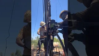 pulling out tubing Pipe  oilfield job |Live