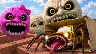 ANGRY MOON FAMILY HURT CAR EATER in Garry's Mod