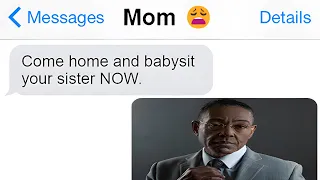 He tricked his Mom...