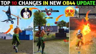 10 CHANGES IN NEW OB44 UPDATE | ADVANCE SERVER - GARENA FREE FIRE