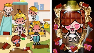 Golden Family Hates My Chocolate Hair So Much | Toca Sad Story | Toca Life World | Toca Boca