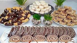 جديد💃 حلويات ديال القلب بدون بيض أكثر من 150 حبة من عجين واحد 4 أشكال تذوب في الفم 🥰