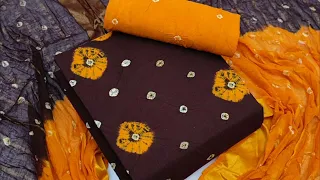 Summer Special Pure Cotton Bandhani Dress Material Collection (2023)