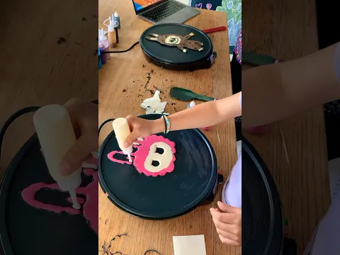Labubu Doll Pancake Art 🥞 Pancake art for kids