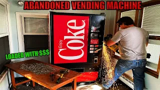 Breaking Into Old Abandoned Coke Vending Machine and We Found An Insane Amount Of Money Inside...