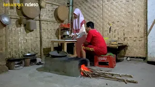 Masak untuk sahur,telur dadar tempe pedas daun ubi jalar rebus || menu sahur sederhana