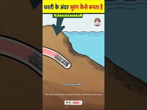 धरती के अंदर सुरंग कैसे बनता है 🤯| How to Build Underwater Tunnels  #shorts #ytshorts #shortsvideo