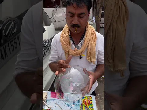 कभी ना फटने वाला गुब्बारा 😱🤣🫣 #streetfood #youtubeshorts #trending #shorts