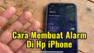 Cara membuat alarm di hp iPhone