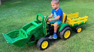 Funny stories about tractors, tank and police car