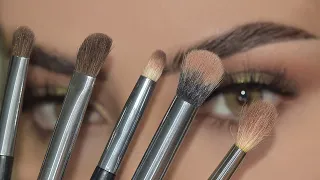 ما بتعرفي تدمجي الايشادو!! تعالي علمك |فيديو ميكب  تعليمي واهم فرش المكياج الاساسية للمبتدئين