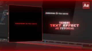 How to Make TRENDING TEXT GLOW Animations | After Effects Tutorial