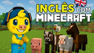 INGLÊS INFANTIL | APRENDA INGLÊS JOGANDO MINECRAFT COM O AMIGO MUMU
