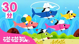 鯊魚一家系列兒歌合集 | 連續播放 | 鯊魚寶寶 | 全球洗腦的BabyShark 鯊魚歌 | 碰碰狐PINKFONG