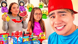 PROBANDO ANTOJOS RAROS DE EMBARAZADA 💔 CON MI NOVIA EMBARAZADA 😰
