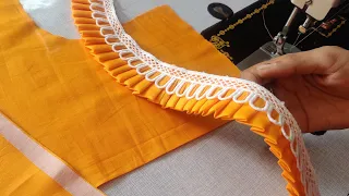 Easy & beautiful neck design cutting and stitching । Neck design for kurtis /kameez