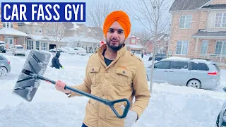 Biggest (50- 60cm) Snow ❄️ storm in Brampton 🇨🇦  | Prabh Jossan Vlogs