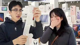 지나가는 여성에게 1억원 선물하기